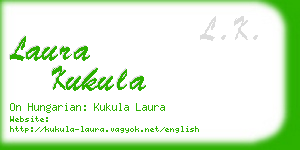 laura kukula business card